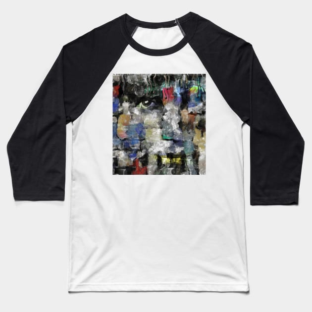 Abstract portrait painting Baseball T-Shirt by rolffimages